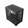 Acegeek Mercury R425X RGB ATX Computer Case 7x Fans Included, Up to 360mm Radiator & 10x Fan Support, Dual Side Full Tempered Glass, 0.7mm SPCC Material, USB 3.0, USB 2.0 x2, HD Audio, Black